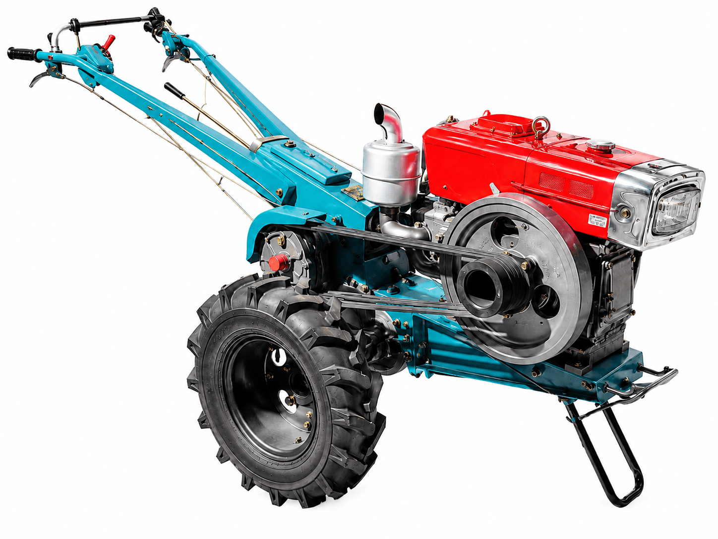 Diesel-powered two-wheel walking tractor